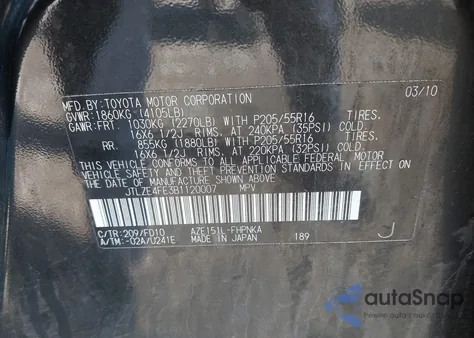 2011 Scion Xb z USA, uszkodzony, nr VIN JTLZE4FE3B1120007